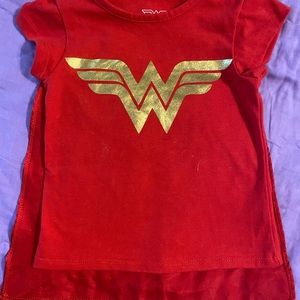 Wonder Woman Shirt with Detachable Cape